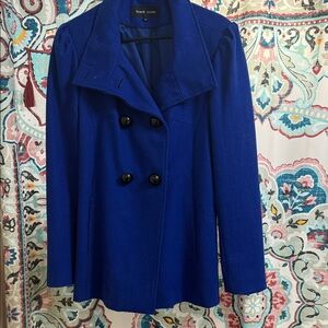 Black Rivet Women's Royal Blue Peacoat